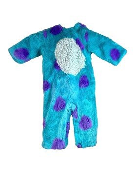 Pottery Barn Kids Halloween Costume Monsters Inc. Sulley JUMPSUIT ONLY 12-24M